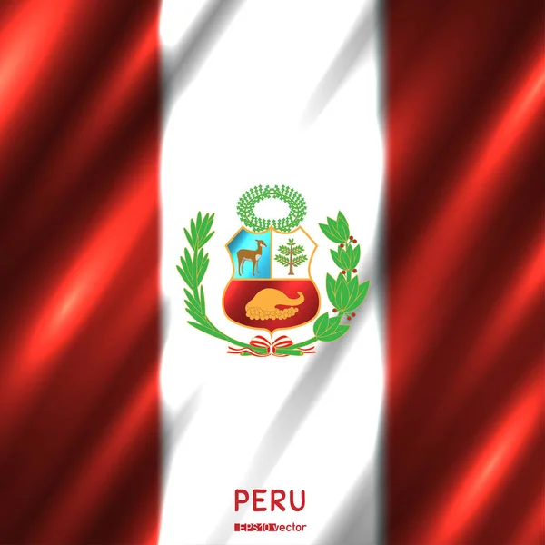 Hintergrund der peruanischen Nationalflagge — Stockvektor