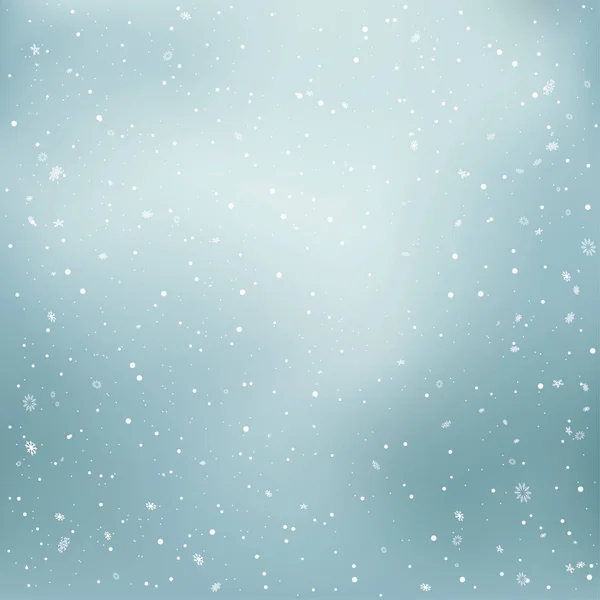 Christmas snowy winter sky template — Stock Vector