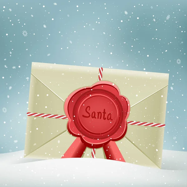 Рождественское письмо от Санты — стоковый вектор