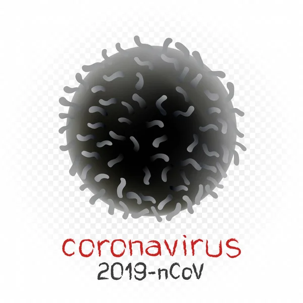 Simbolo del segno coronavirus 2019-nCoV — Vettoriale Stock