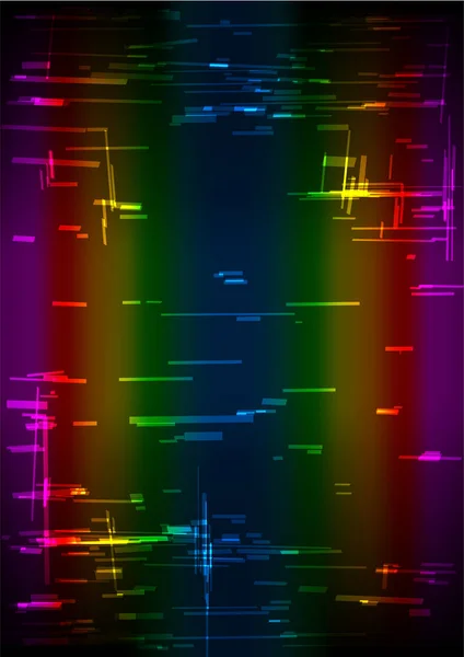 Rainbow glitch vertical background — Stockvector