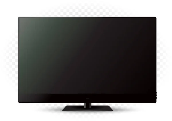 Black modern tv template — Stock Vector