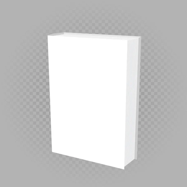 Modelo de maqueta libro blanco — Vector de stock