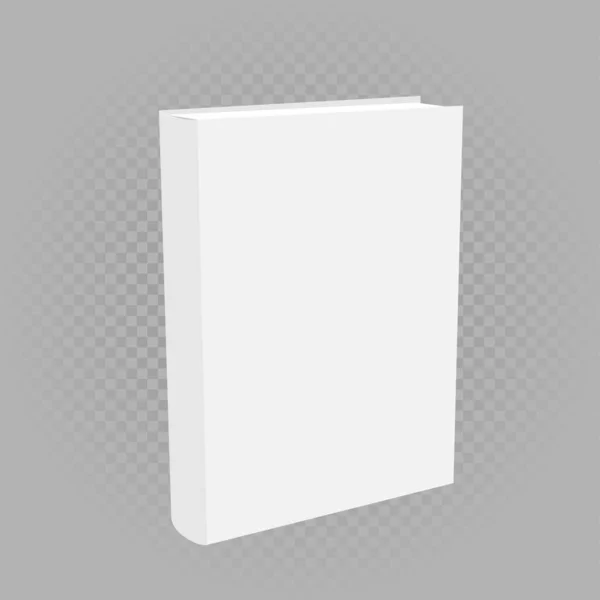 Modelo de livro branco mockup — Vetor de Stock