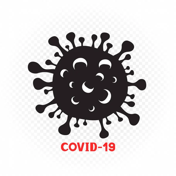 Covid-19 ikona symbolu koronaviru — Stockový vektor