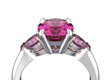 değerli taşlar ile ring