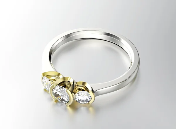 Anello con diamanti — Foto Stock