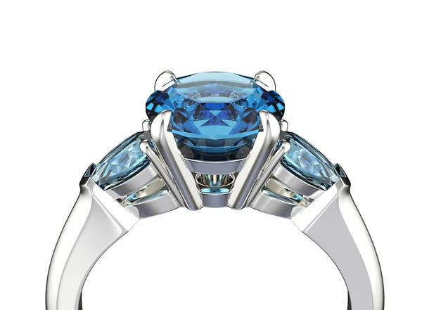Ring with gemstones — Stock Photo, Image