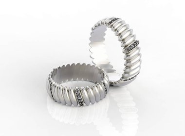 taşlar ile iki yüzük