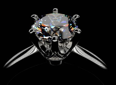 mücevher ile zarif halka