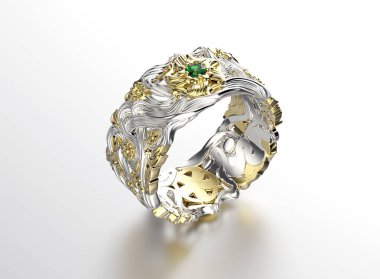 taşlar ile büyük yüzük