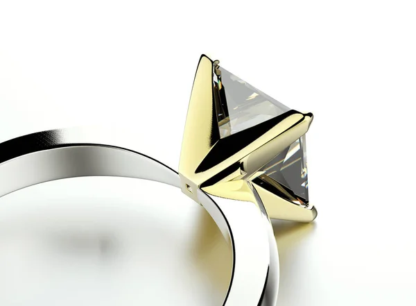 Elegante ring met parel — Stockfoto