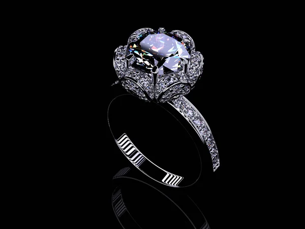 Hatalmas gyűrűt drágaköveket — Stock Fotó