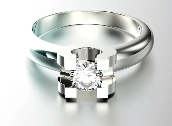 Elegancki pierścionek z gem — Zdjęcie stockowe