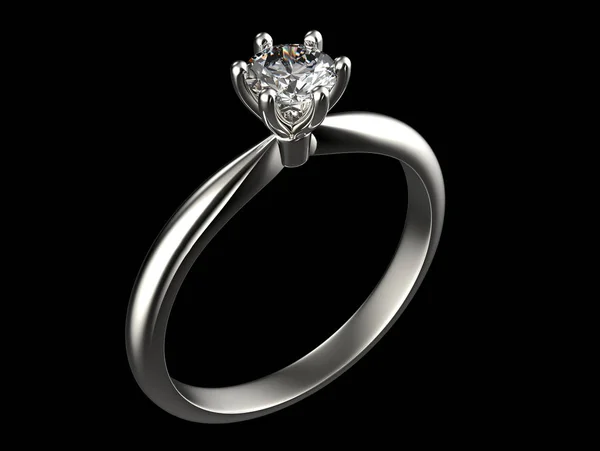 Элегантное кольцо с камнем — стоковое фото