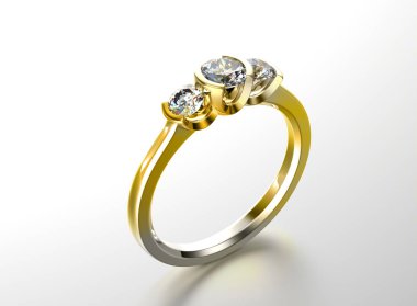 mücevher ile zarif halka