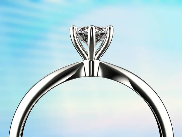Elegante ring met parel — Stockfoto