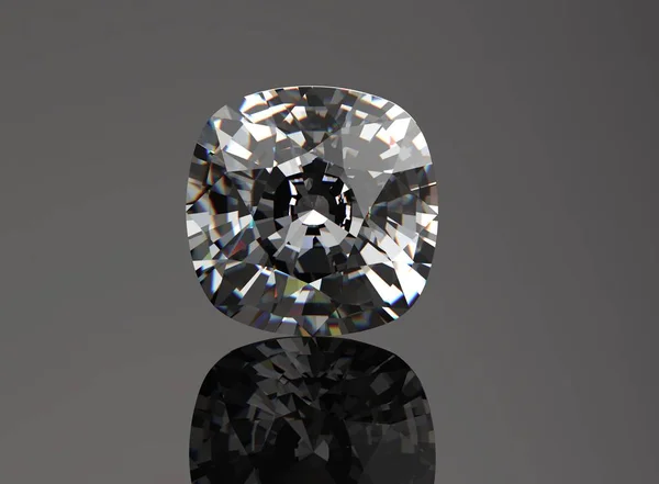 Diamant sur fond noir. — Photo