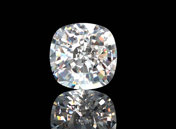 Diamant auf schwarzem Hintergrund. — Stockfoto