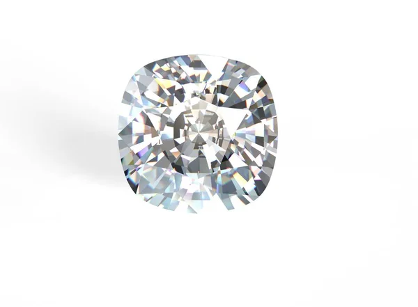 Diamant auf weißem Hintergrund. — Stockfoto