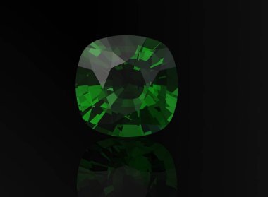 3D çizim altın elmas yüzük. Takı arka plan