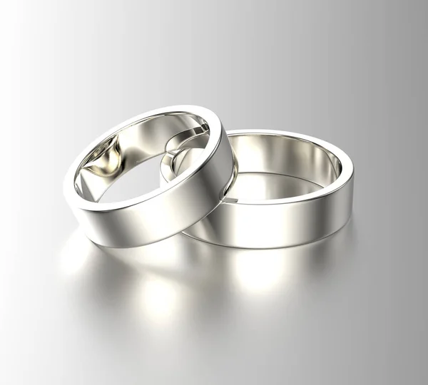 3D illustratie van Gouden Ring met diamant. Sieraden achtergrond — Stockfoto