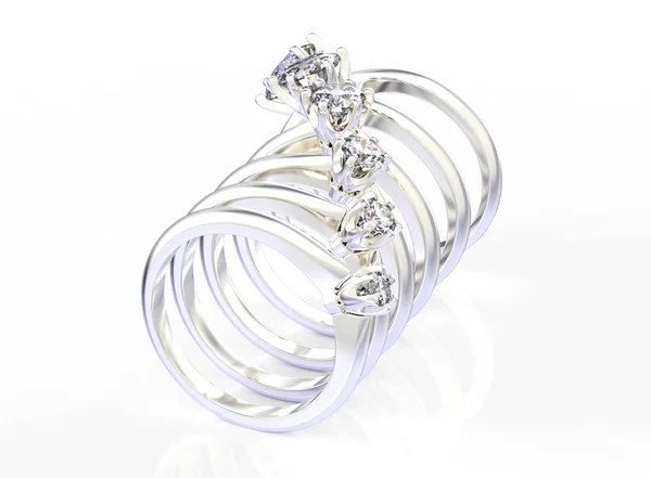 Ring with Diamonds. Jewelry background. Fashion luxury accessori — Stock Photo, Image