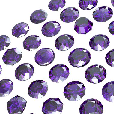 Arka plan ile birçok farklı gemstones kümesi. Ametist