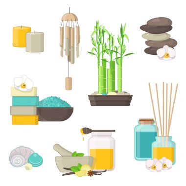 Spa, Masaj ve aromaterapi için saf doğal ürünler 