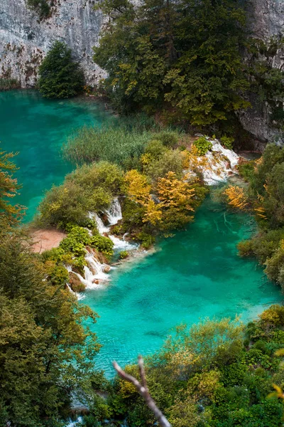 Parque Nacional dos Lagos de Plitvice na Croácia — Fotografia de Stock