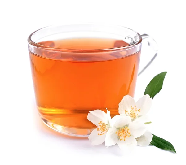 Cup of tea with jasmine — Stock Photo, Image