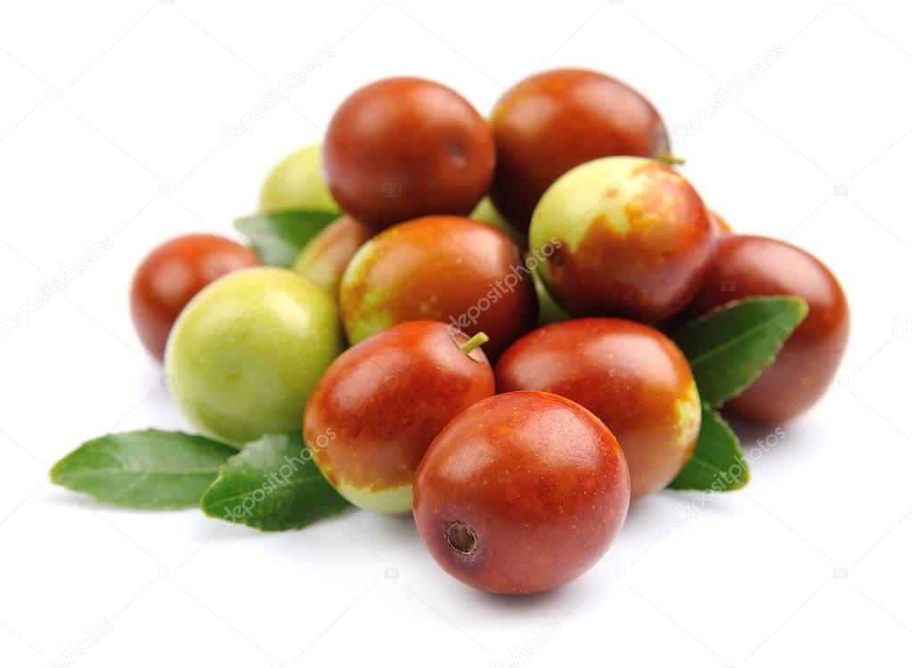 Jujube fruits close up