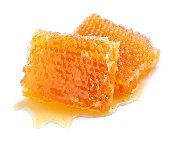 Honeycomb изолированы близко — стоковое фото