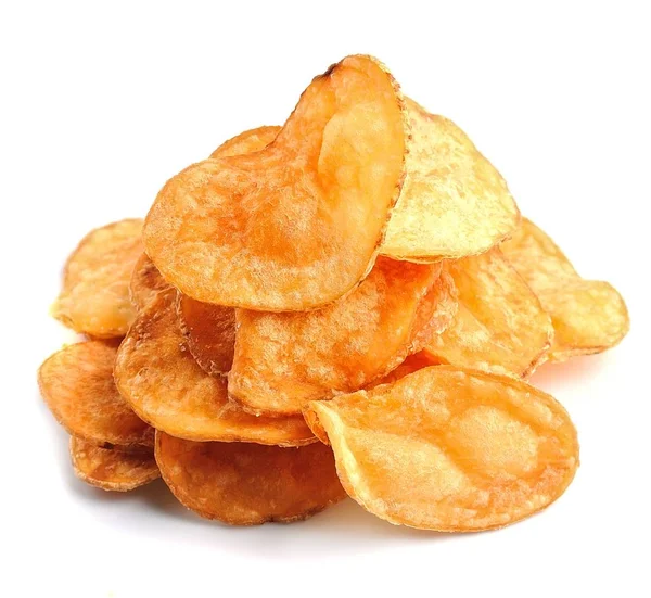 Burgonya chips elszigetelt. — Stock Fotó