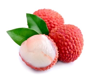 Sweet lychees fruits. clipart