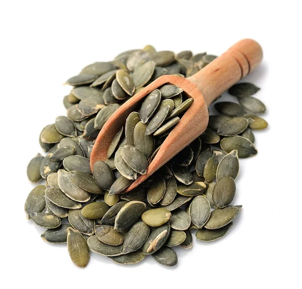 Pumpkin seeds closeup . — Stock Photo, Image