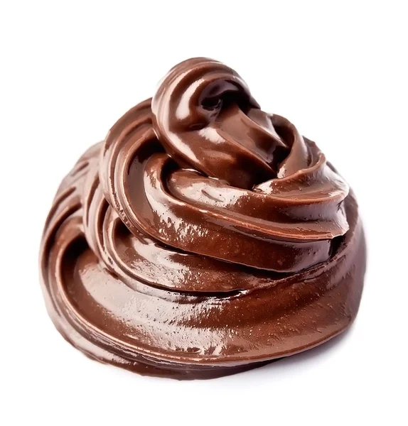 Chocolade crème geïsoleerd. — Stockfoto