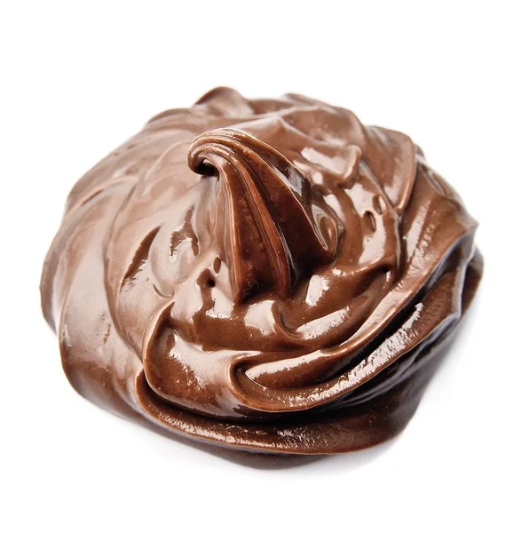Chocolade crème geïsoleerd . — Stockfoto