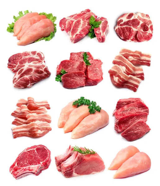 Conjunto de carne . —  Fotos de Stock