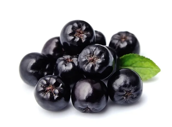 Black chokeberry close up. — Stock Photo, Image