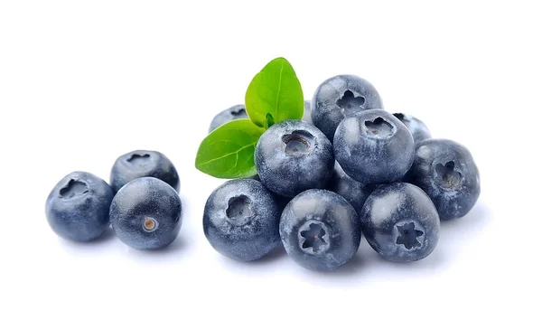 Blåbär med blad. — Stockfoto