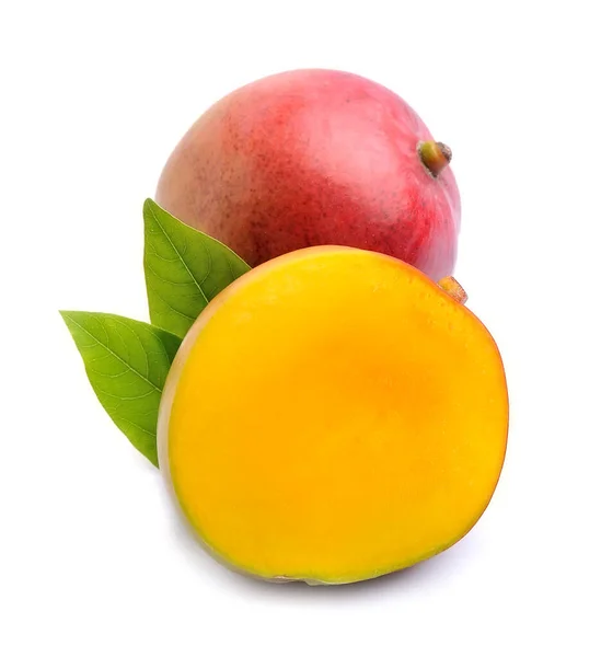 Mangofrukter Isolerade Vit Bakgrund — Stockfoto