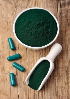 Organik spirulina yosun tozu. Ek