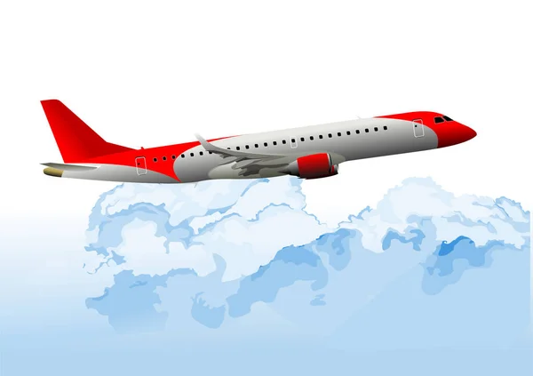 Airplane Air Vector Illustration — Stock Vector