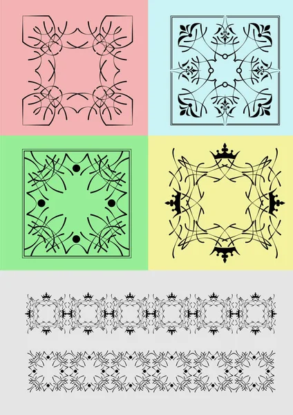 Carreaux Céramique Illustration Vectorielle Colorée Pour Designers — Image vectorielle