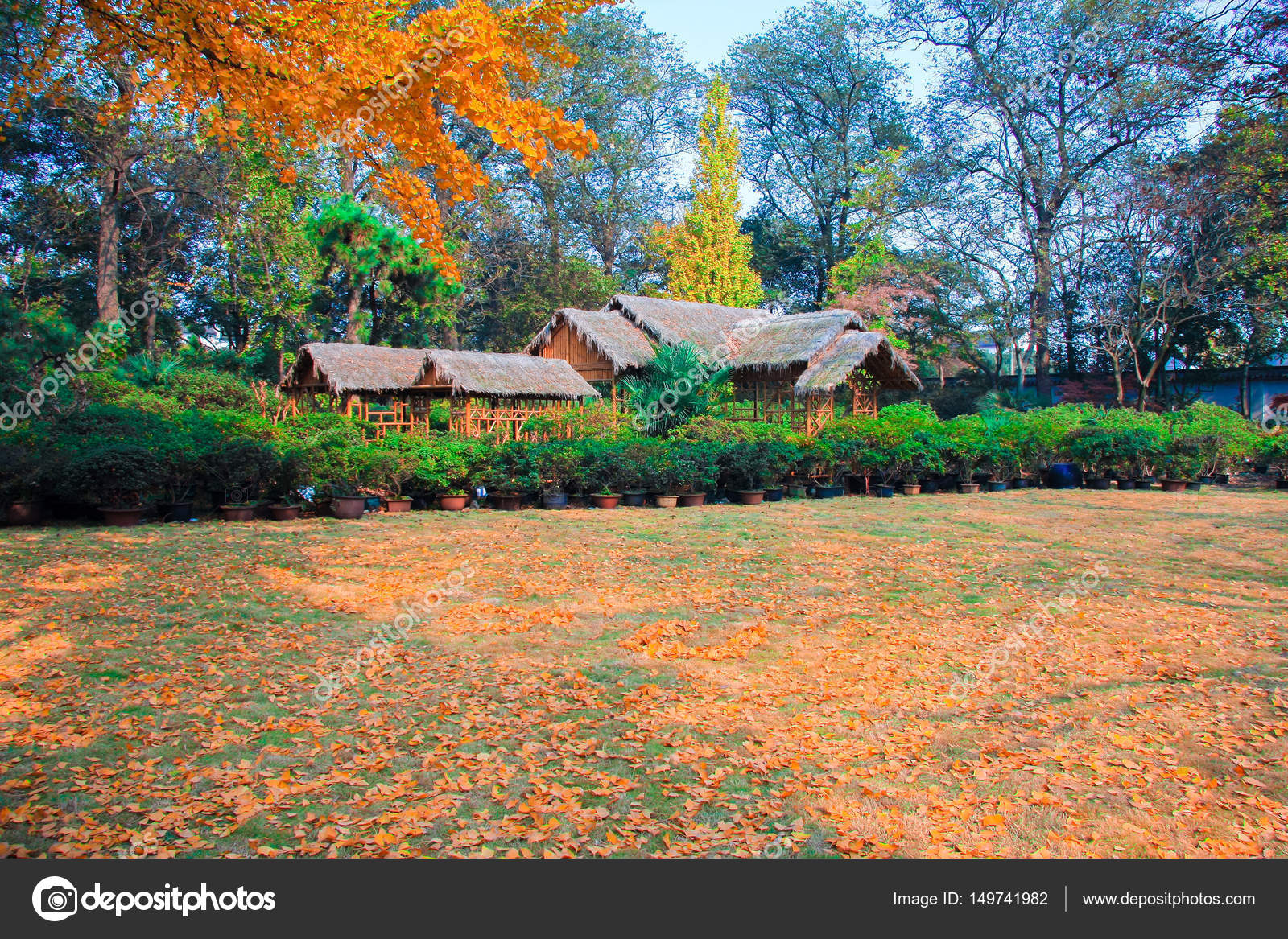 Chinese Garden On A Sunny Autumn Day Stock Photo C Alexdi 149741982