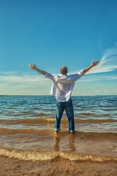 The delight of communing with nature — Stock Photo, Image