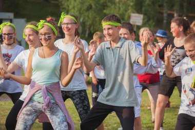 Yaz eğlenceli çocuklar