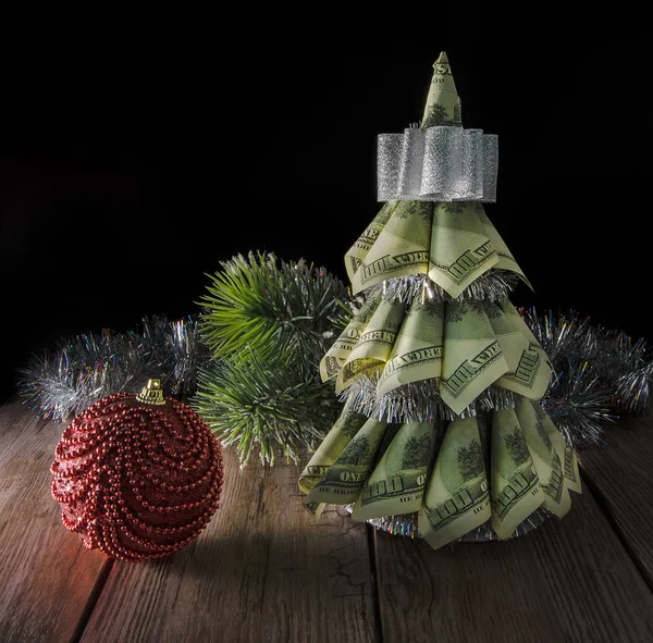 Arbre de Noël par dollars — Photo