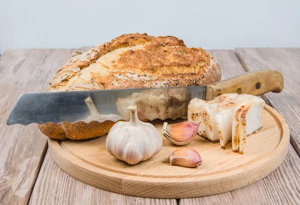 Chleb z boczkiem — Zdjęcie stockowe